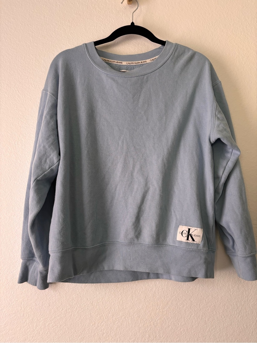 Calvin Klein Jeans Pale Blue Crewneck Pullover